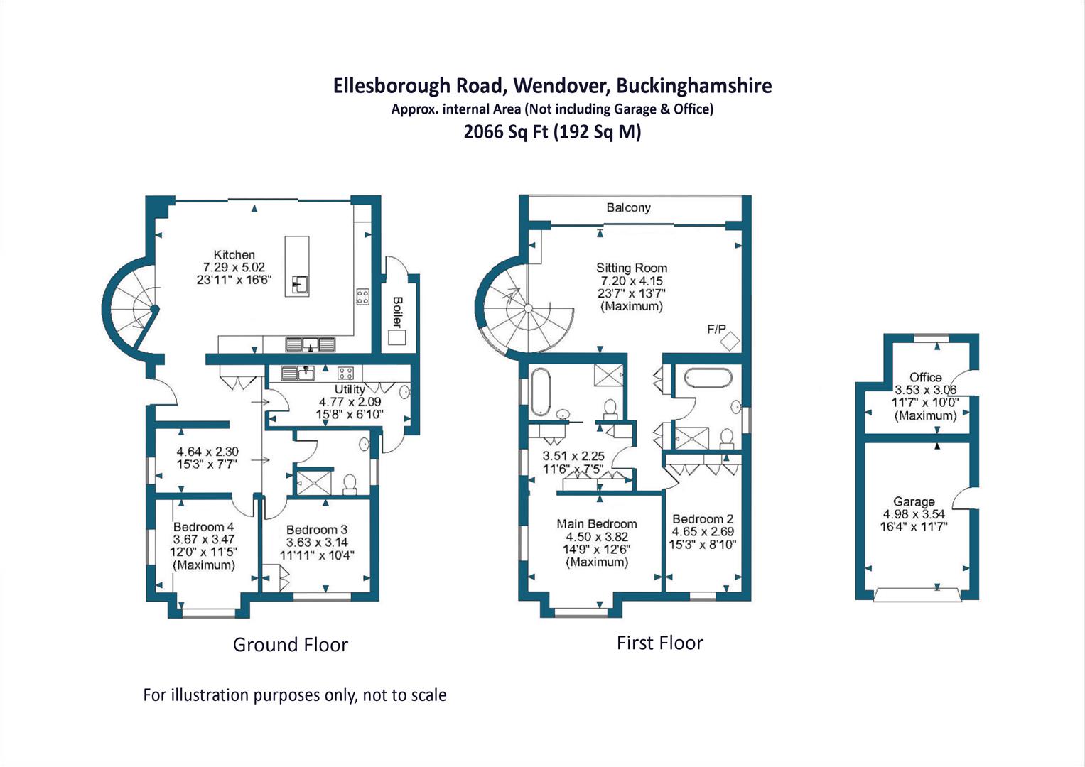 Floorplans For Ellesborough Road, Wendover