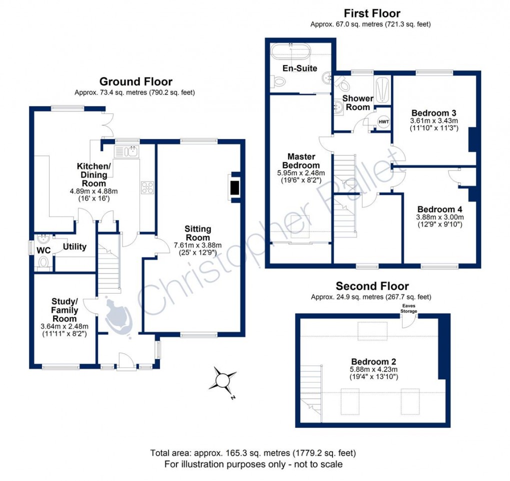 Floorplan for Four Bedroom Village Home