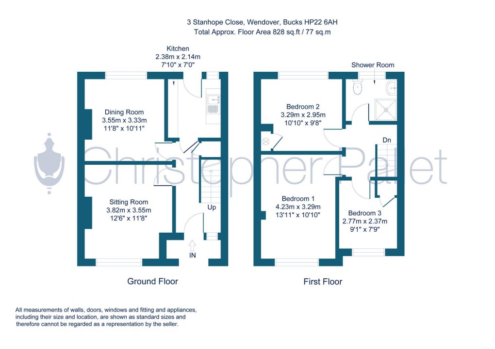 Floorplan for Three Bedroom Home with Large Garden
