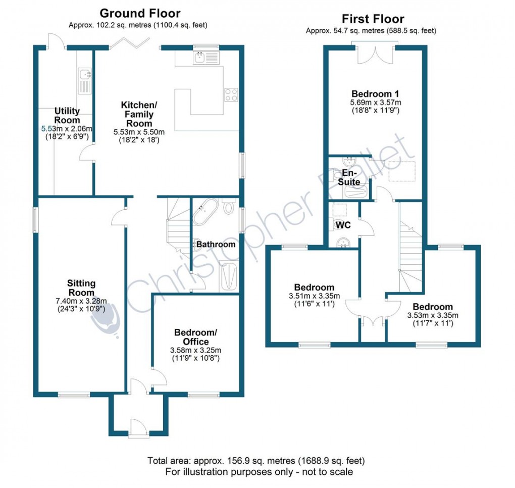 Floorplan for Weston Turville/Stoke Mandeville Borders