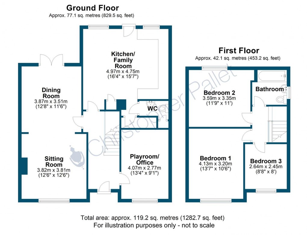 Floorplan for Three Bedroom Semi - Excellent Location