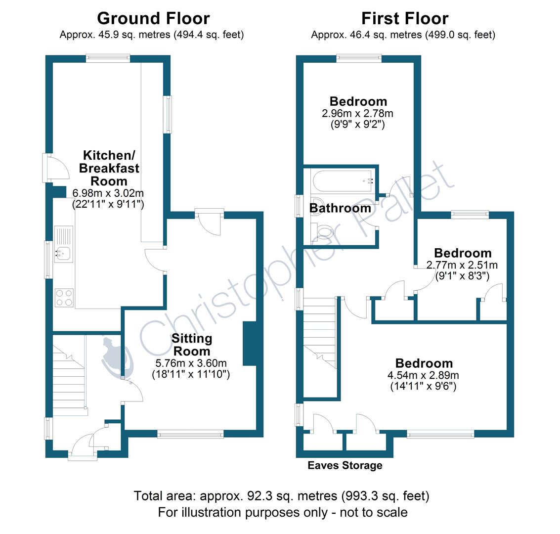Floorplans For Three bedroom Weston Turville
