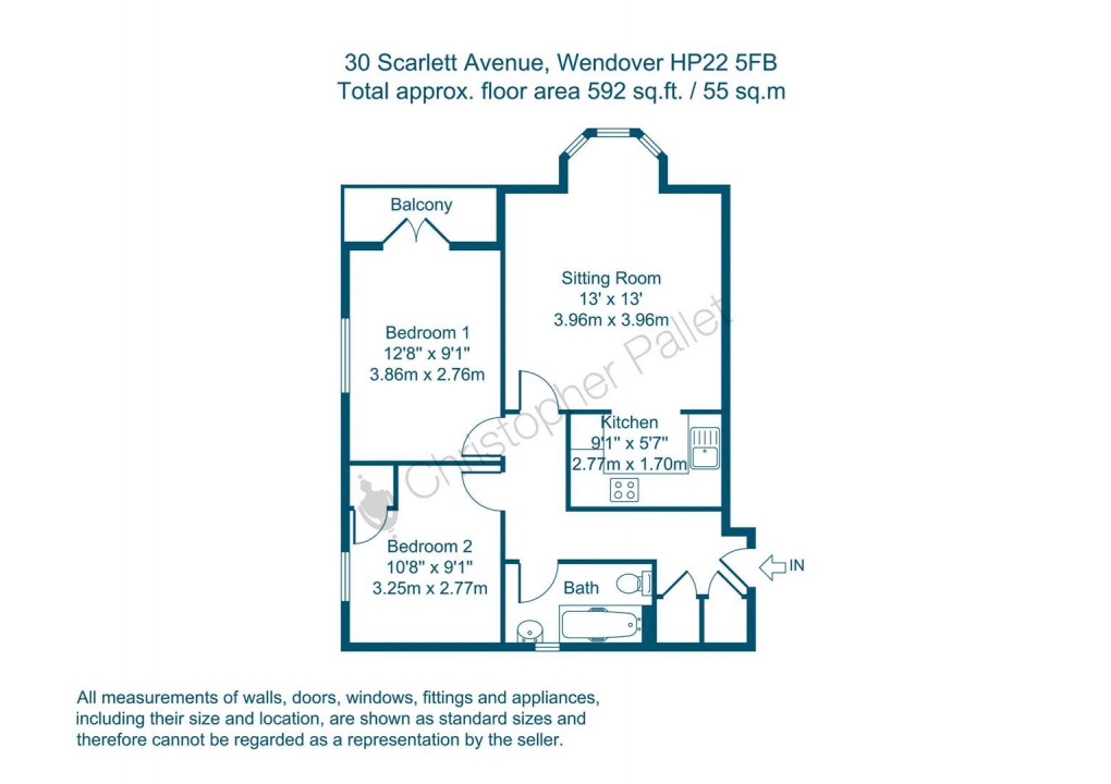 Floorplan for First Floor Apartment, Wendover