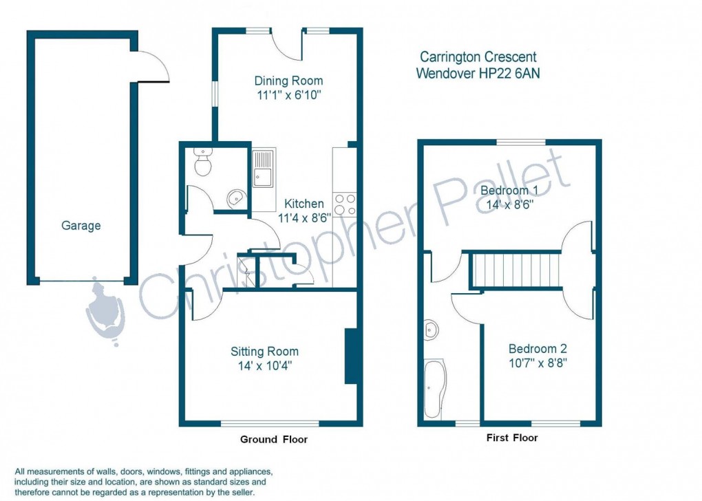 Floorplan for Extended Two Bed, Wendover