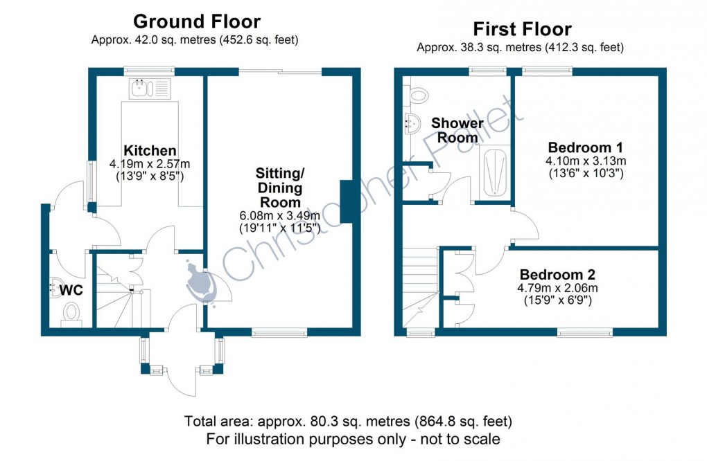 Floorplan for Bois Moor Road, Chesham