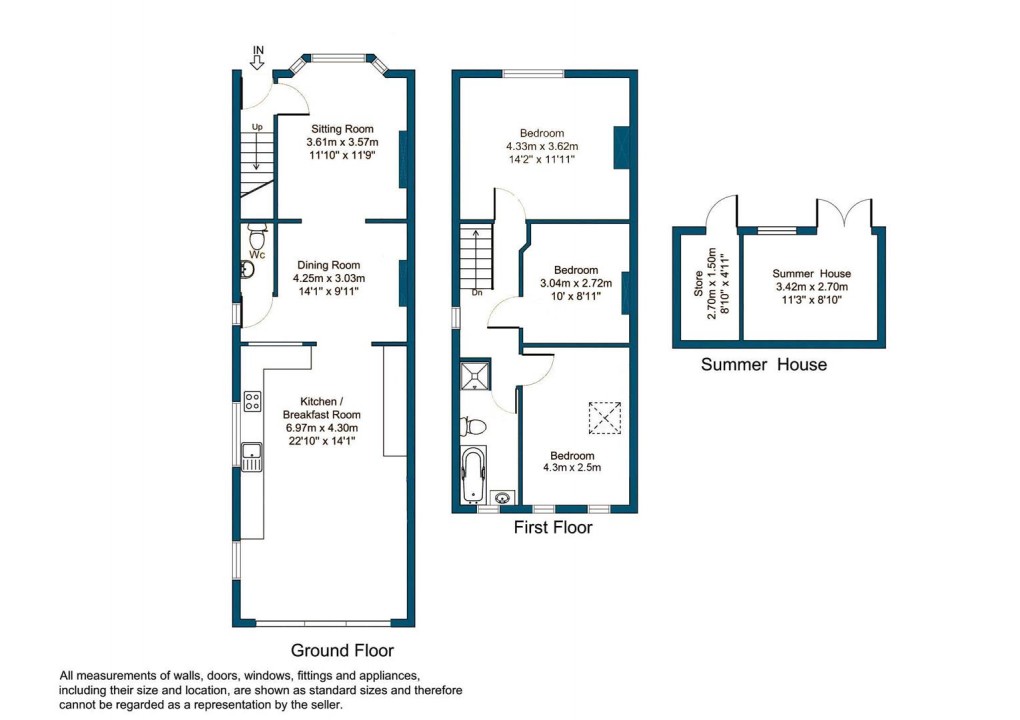 Floorplan for Victorian Semi - Extended & Immaculate
