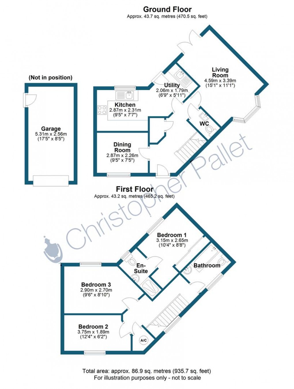 Floorplan for Weston Turville
