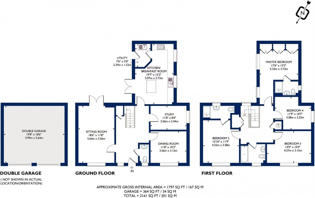 Floorplan for Detached Family Home, Aston Clinton