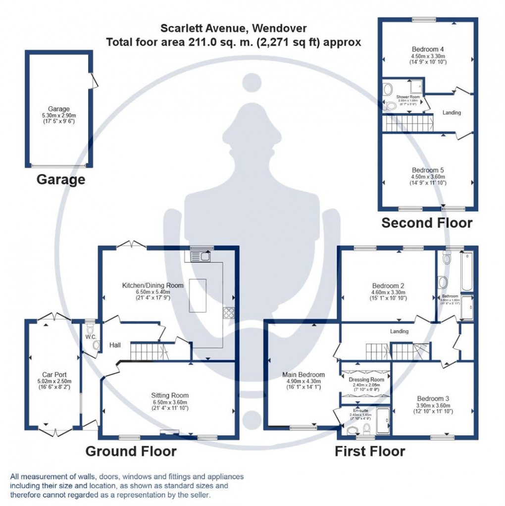 Floorplan for Immaculate Family Home, Wendover