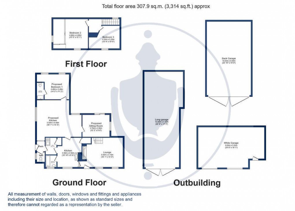 Floorplan for Church Lane, Weston Turville