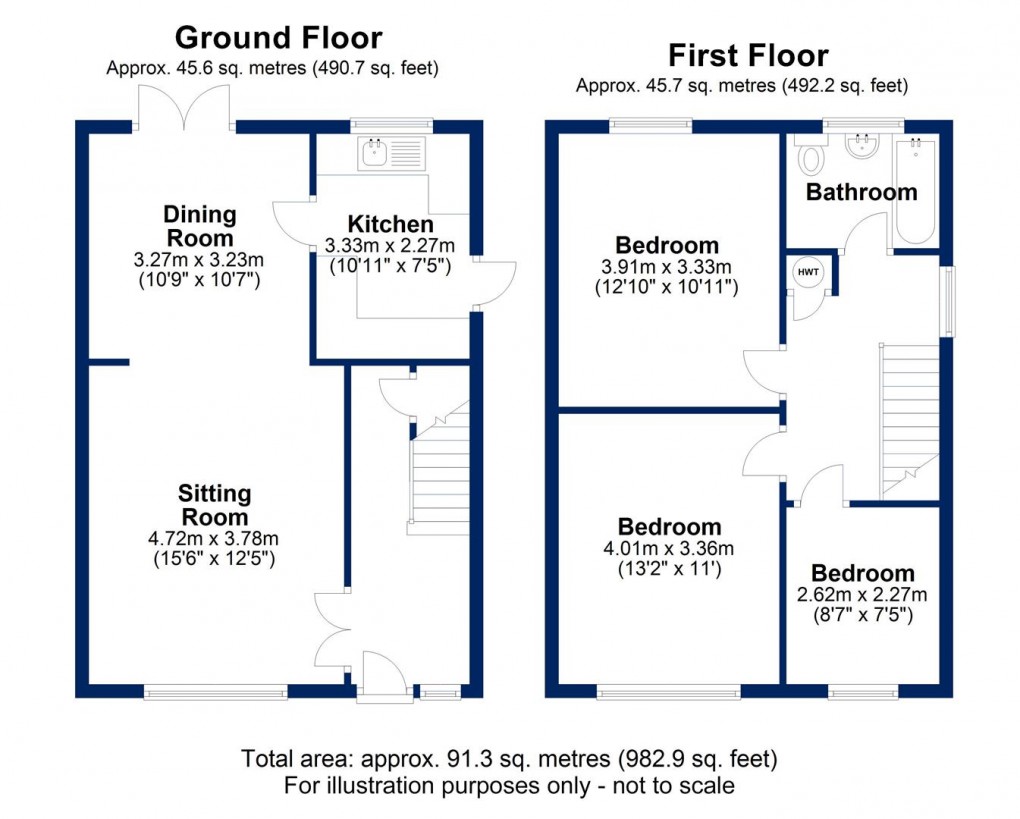 Floorplan for Bryants Acre, Wendover