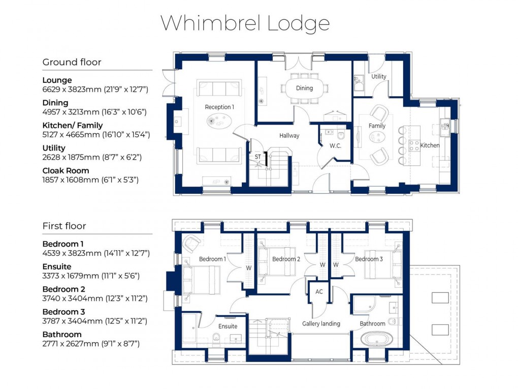 Floorplan for New Home - Whimbrel Lodge - Owlswick