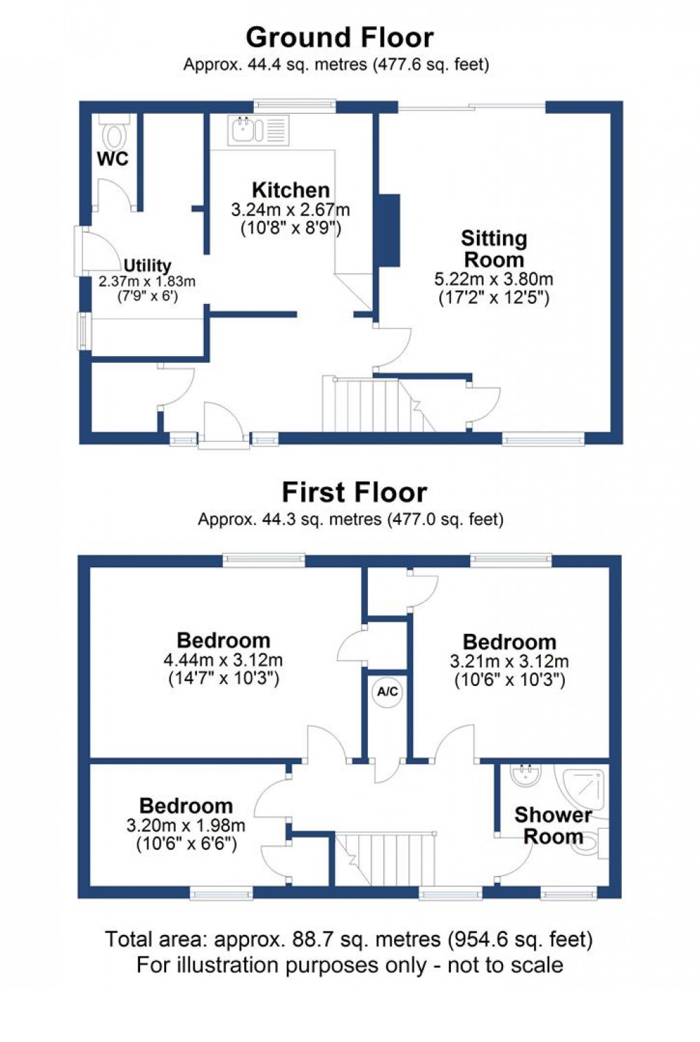 Floorplan for Boddington Road, Wendover