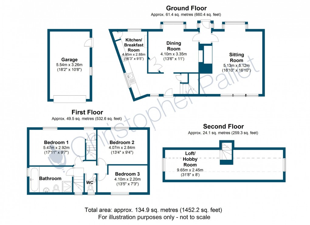 Floorplan for London Road, Aston Clinton