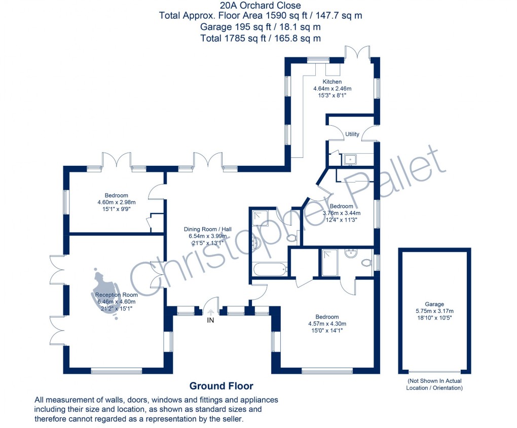 Floorplan for Orchard Close, Wendover