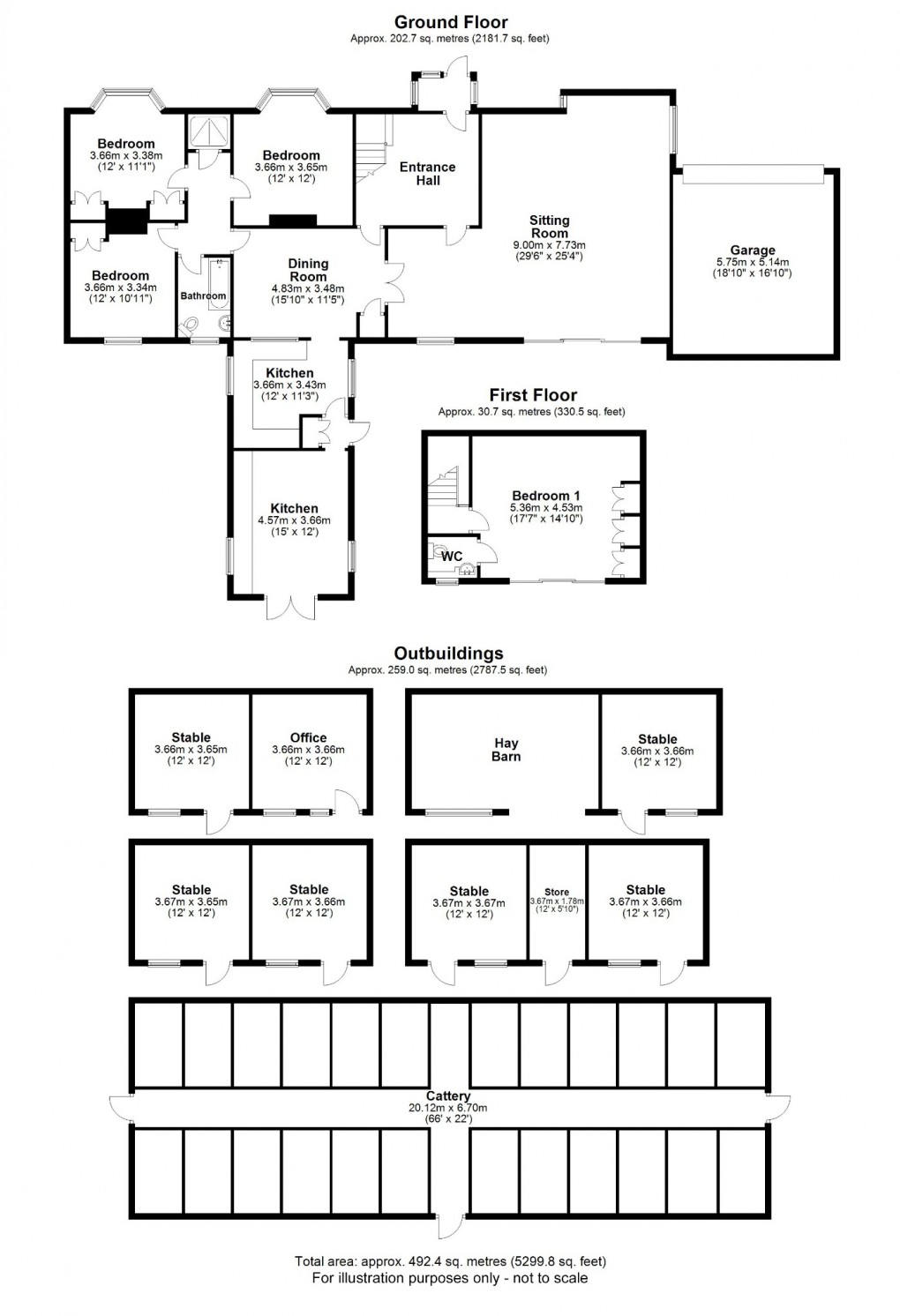 Floorplan for New Road, Weston Turville