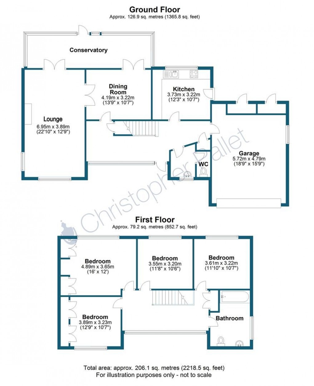 Floorplan for Upper Icknield Way, Aston Clinton