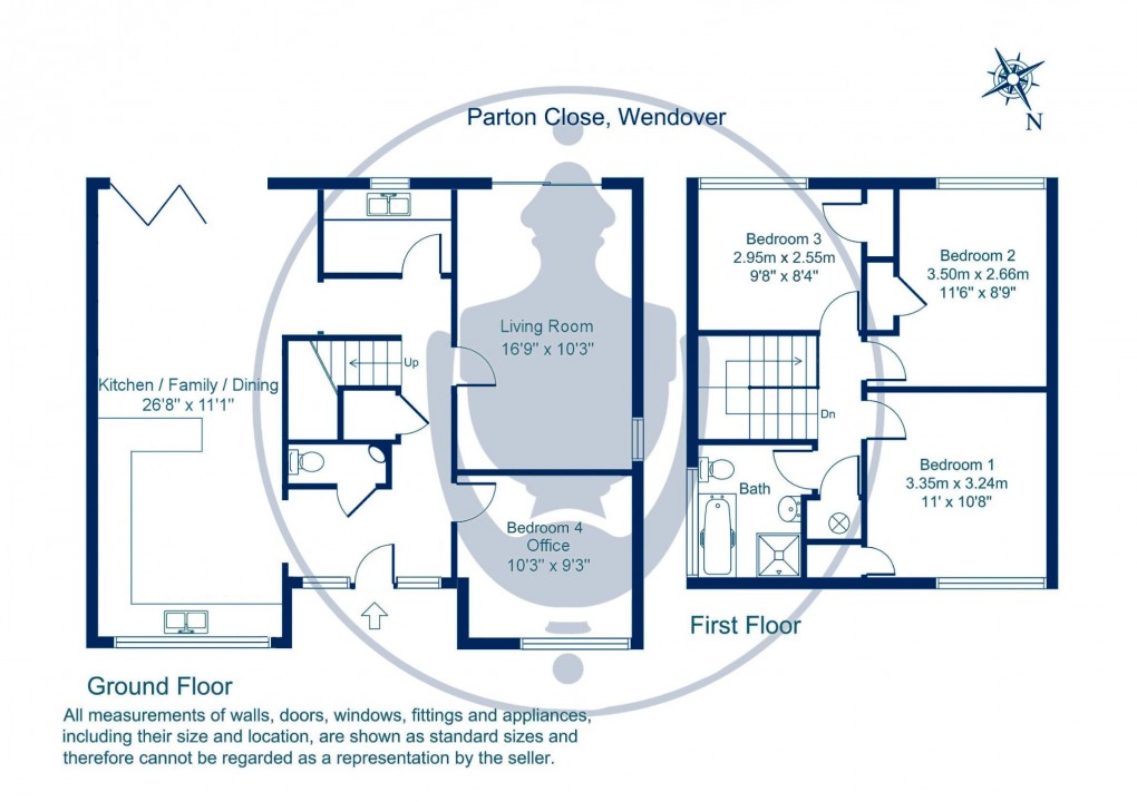Floorplan for Parton Close, Wendover