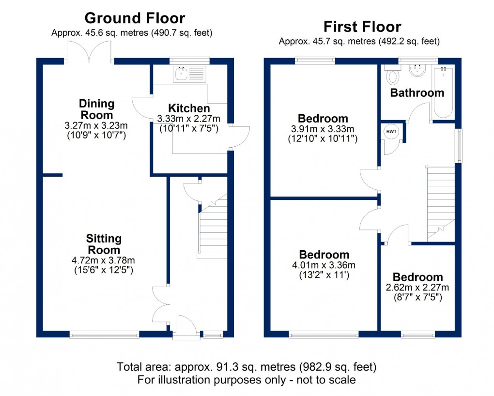 Floorplan for Bryants Acre, Wendover