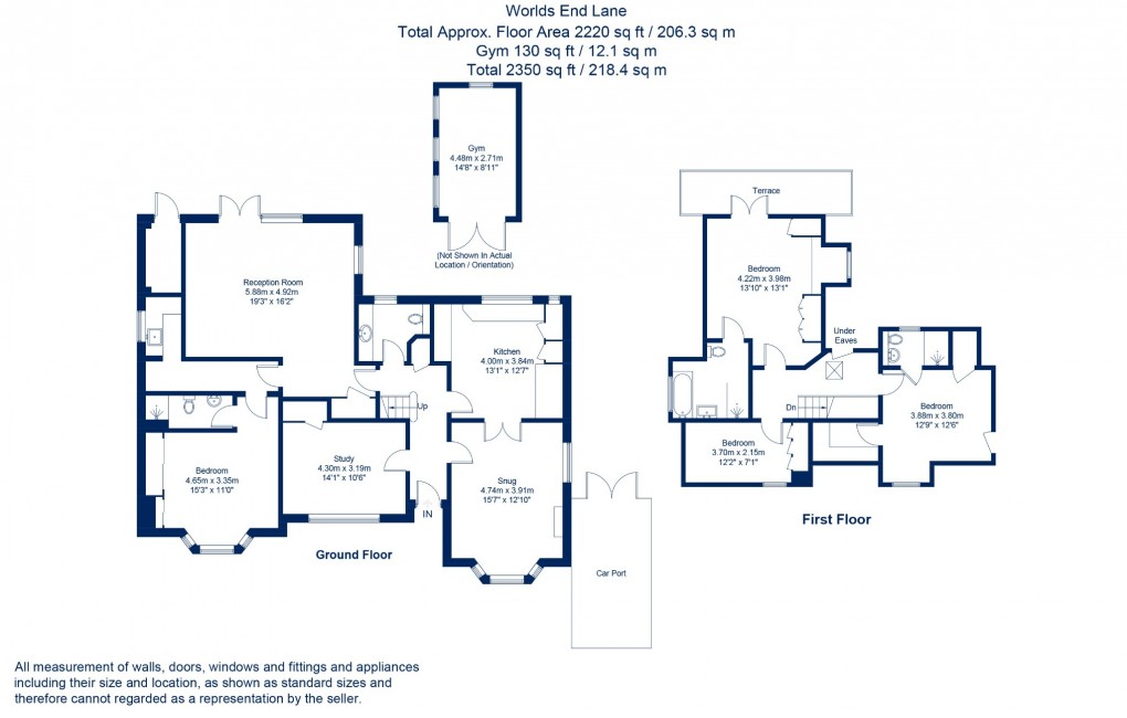 Floorplan for Weston Turville,